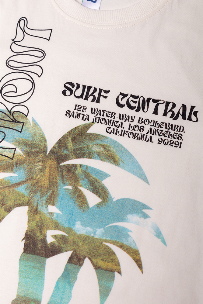 Surf Print T-Shirt White