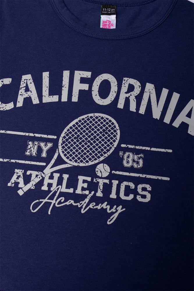 Cropped T-Shirt Navy