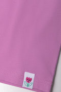 Frill Sleeve T-Shirt Purple (1)