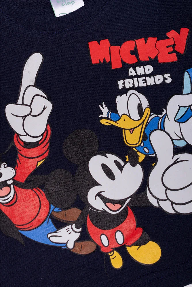 Mickey And Friends Fleece Set Black