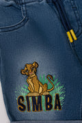 Lion King Denim Shorts Blue (1)