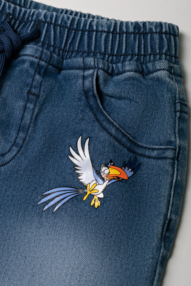 Lion King Denim Shorts Blue (2)