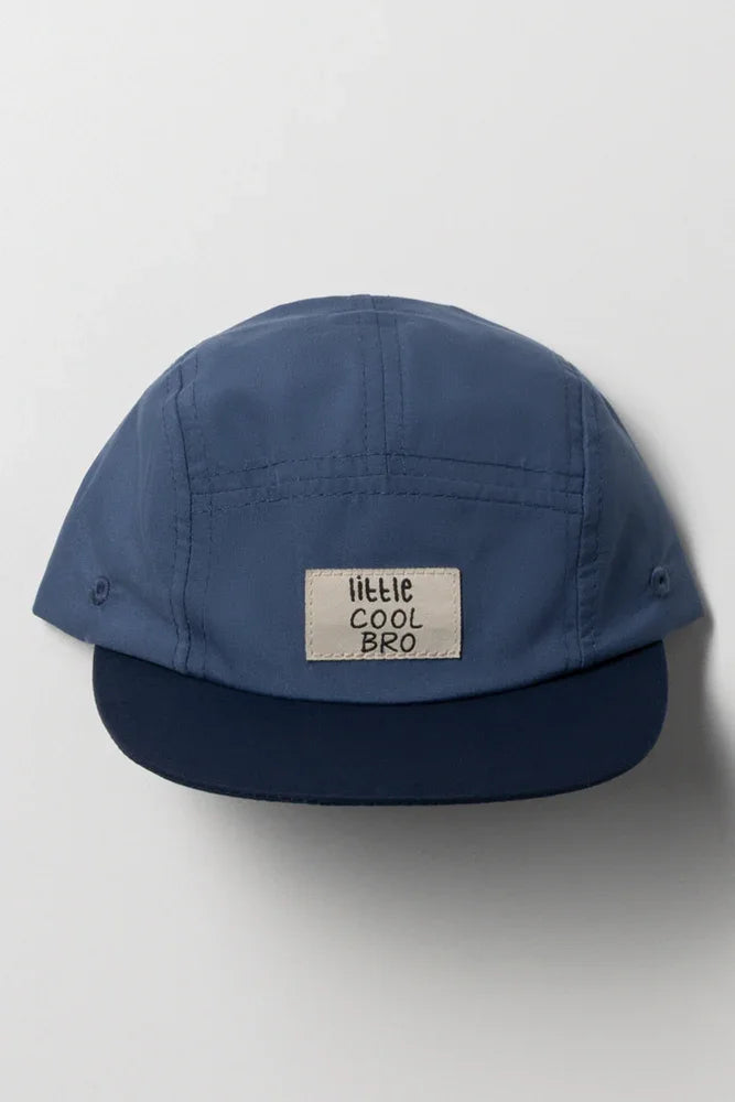 Flat Bill Peak Cap Blue