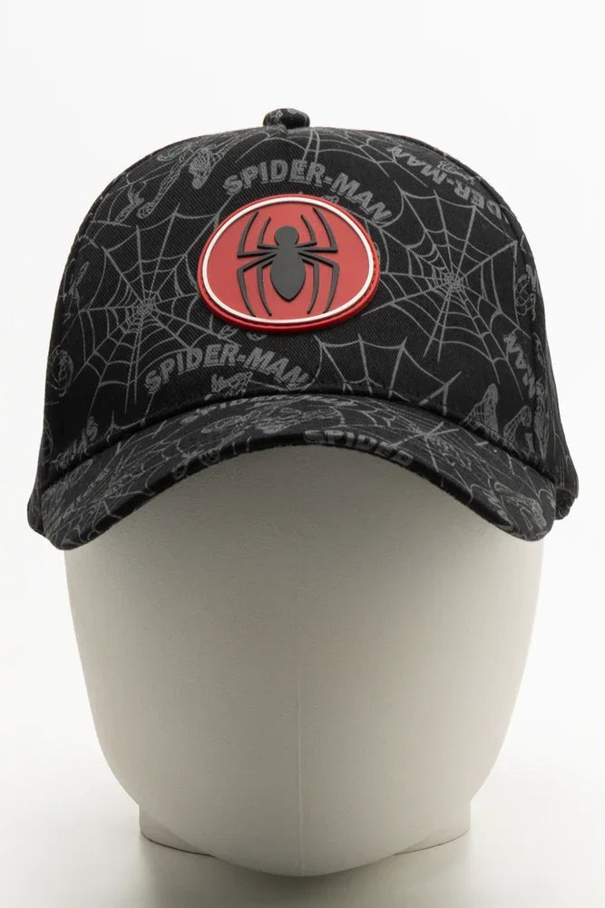 Spider-Man Peak Cap Black