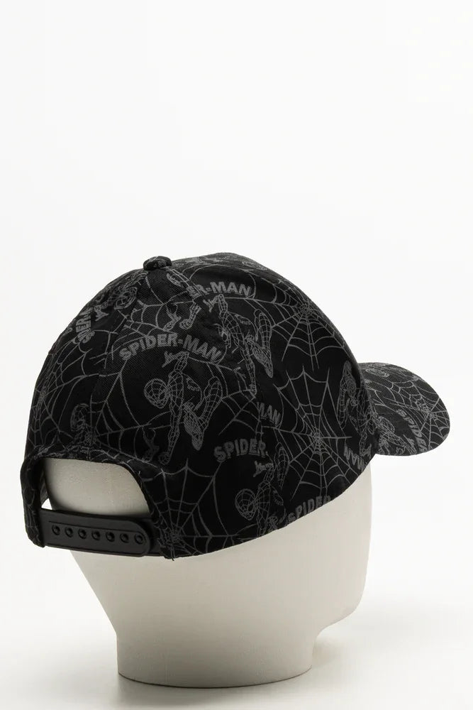 Spider-Man Peak Cap Black