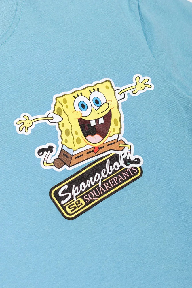 SpongeBob Short Sleeve T-Shirt Turquoise