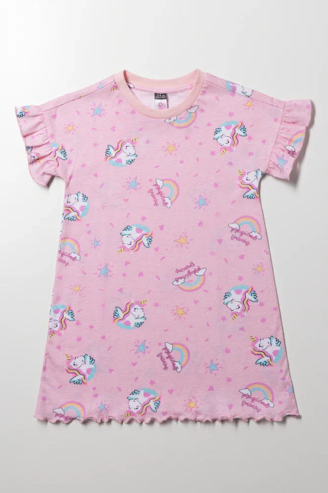 Unicorn  Sleepshirt Pink