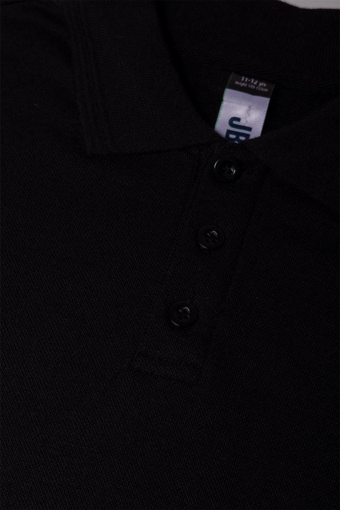 Textured Collar Golfer Black