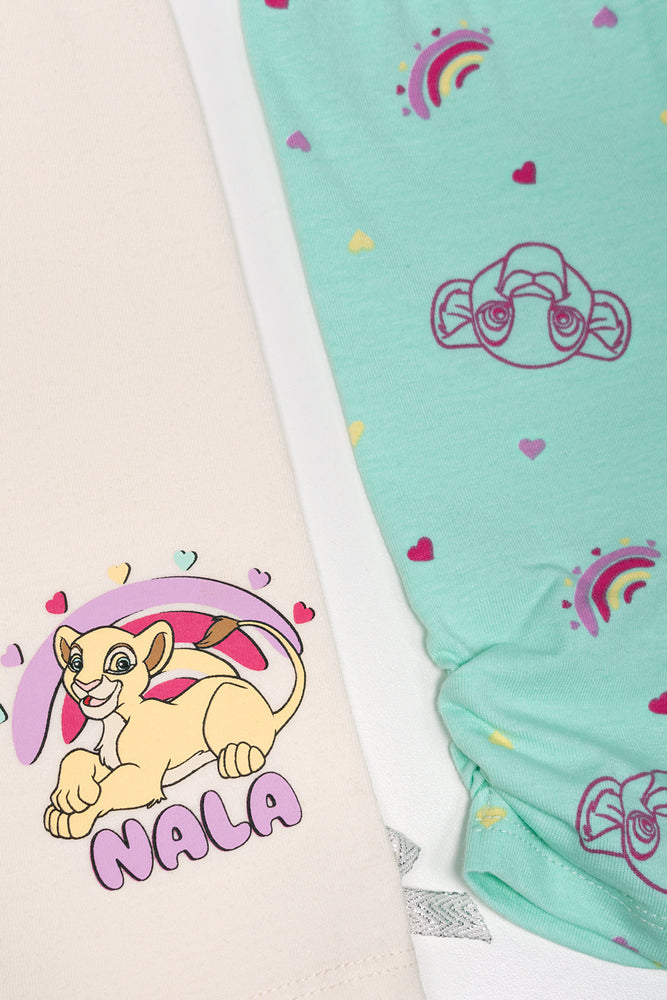 Nala 2 Pack Leggings Natural And Blue