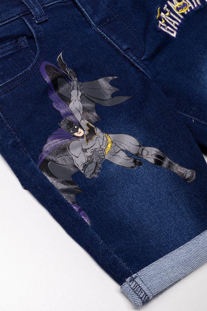 Batman Denim Shorts Blue