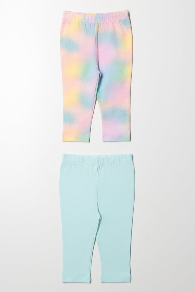2 Pack Leggings Blue Multi