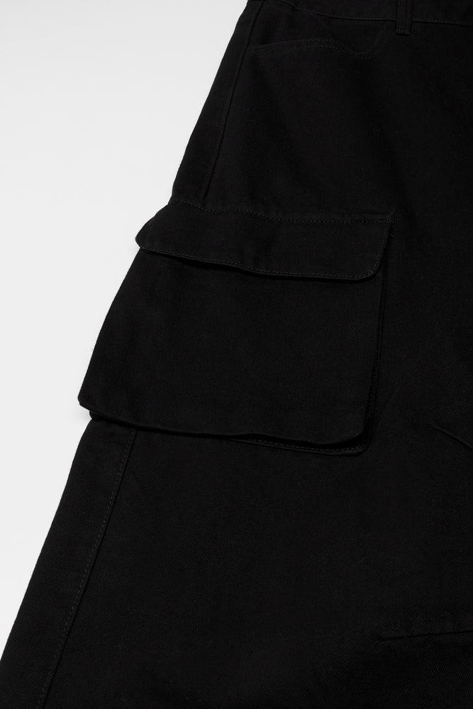 Cargo Denim Jeans Black