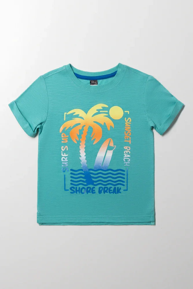 Tropical T-Shirt Blue