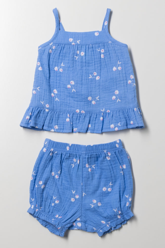 Strappy Top And Shorts Set