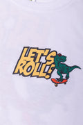 Dino Short Sleeve T-Shirt White (1)