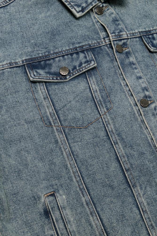 Boxy Denim Jacket Light Blue