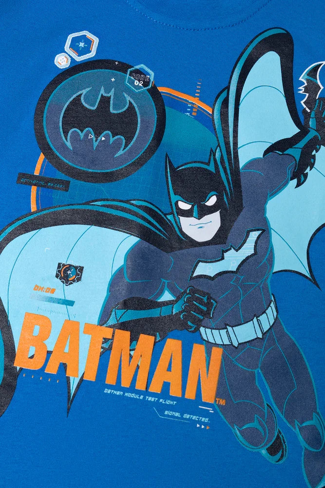 Batman Short Sleeve Pyjama Set Blue