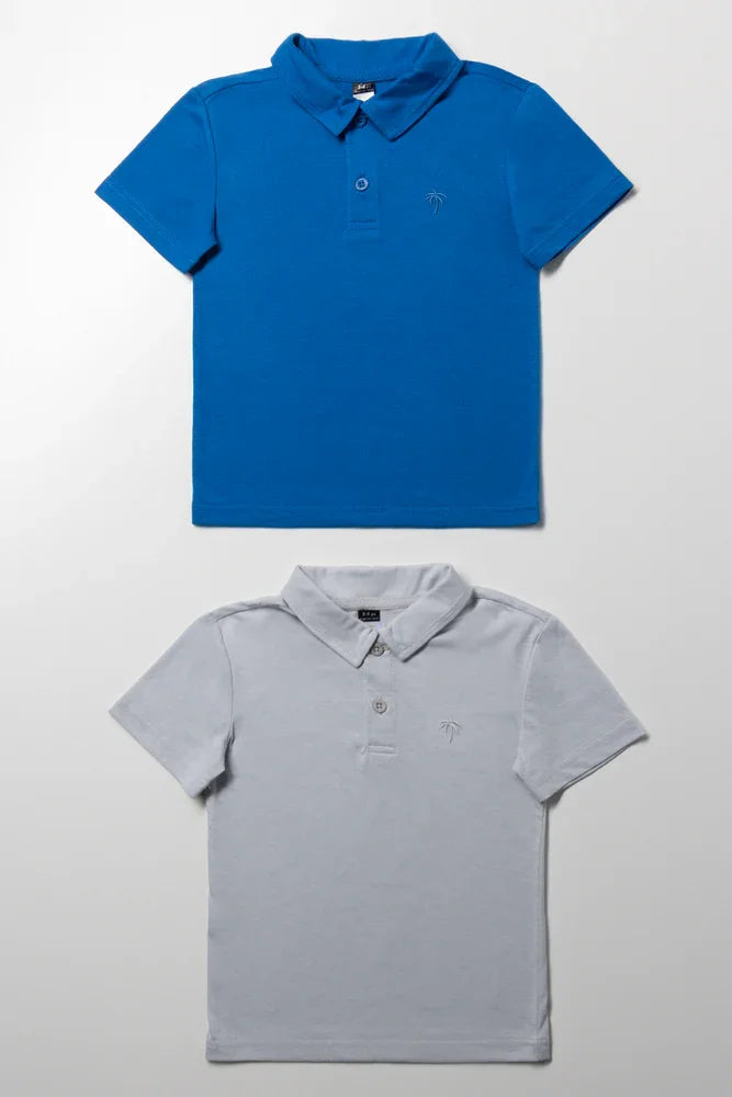 2 Pack Golfer Grey And Blue