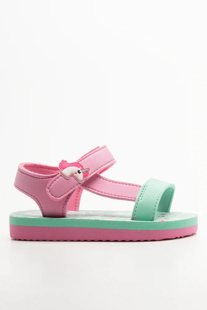 Unicorn Sandals Blue And Pink