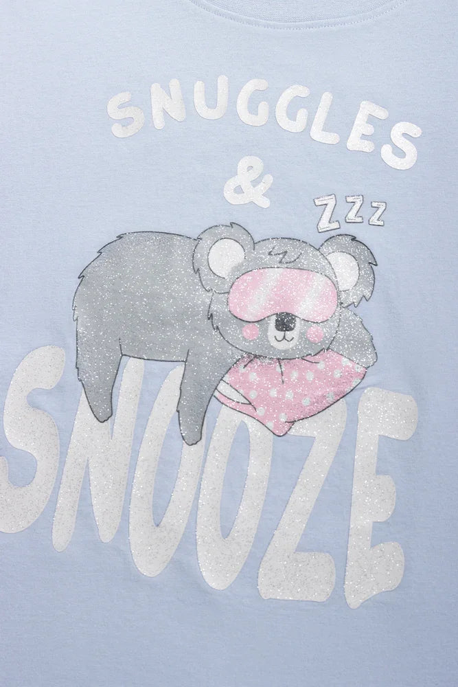 Koala Short Set Pyjamas Blue