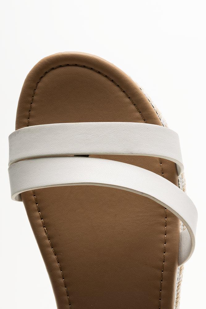 Espadrille Wedge Ankle Strap Sandals White (4)