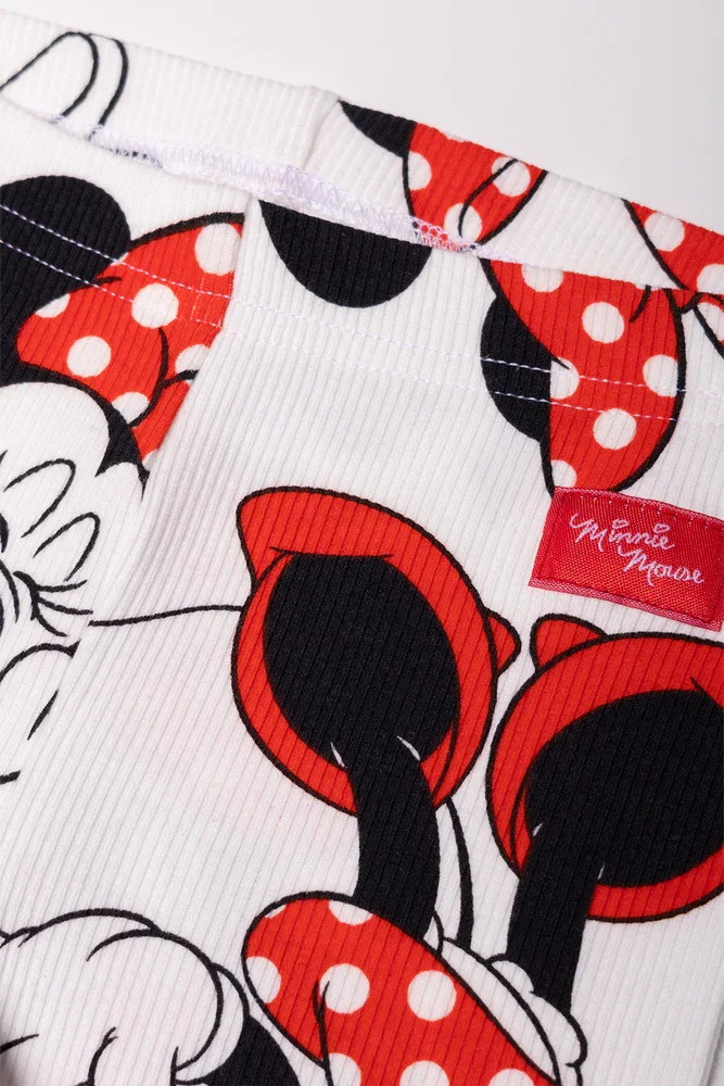 Minnie Mouse Rib Leggings Red (1)