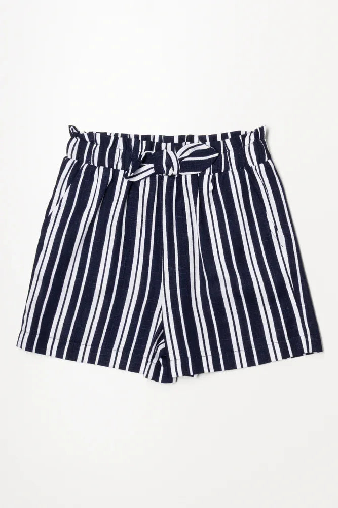 Stripe Shorts Navy