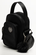 Pom Pom Sling Bag Black (1)