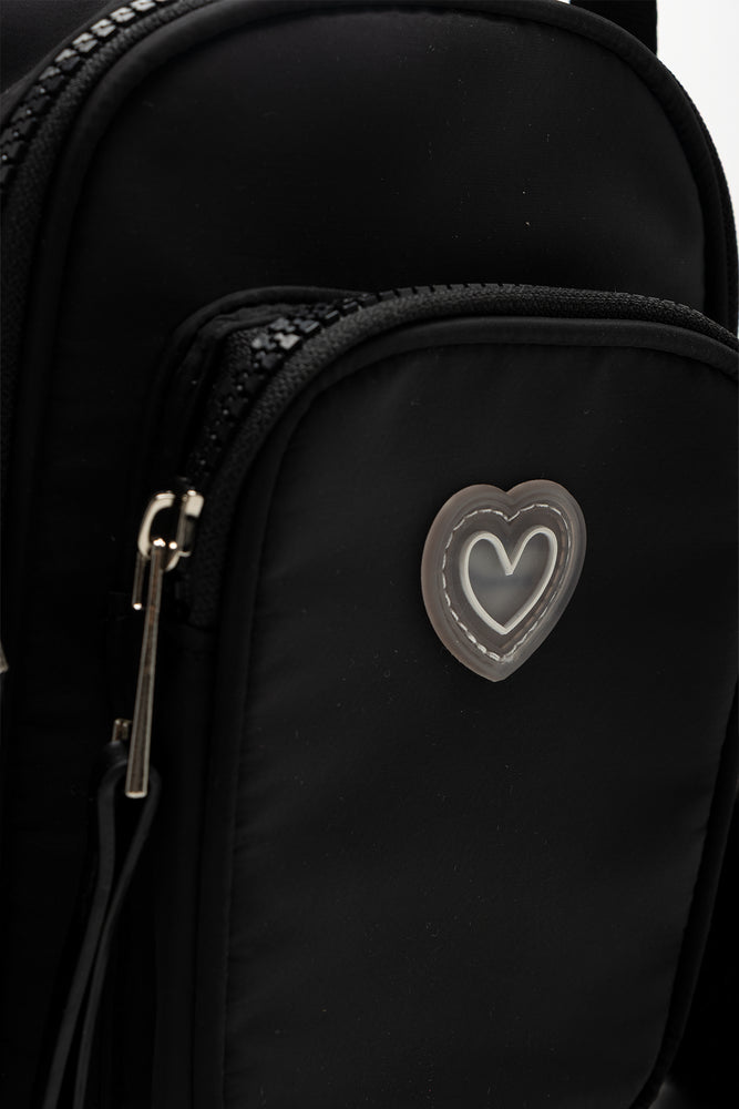 Pom Pom Sling Bag Black (3)