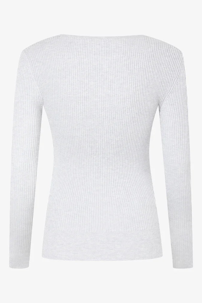 Rib Jersey Light Grey