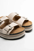 Double Strap Sandals Natural (2)