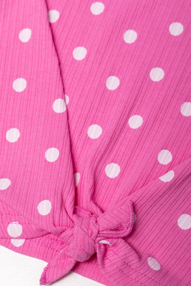 Flare Pants Set Pink