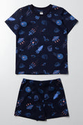 Space Print Pyjamas Navy