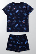 Space Print Pyjamas Navy (3)