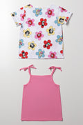 Princesses 2 Pack T-Shirt White And Pink (2)