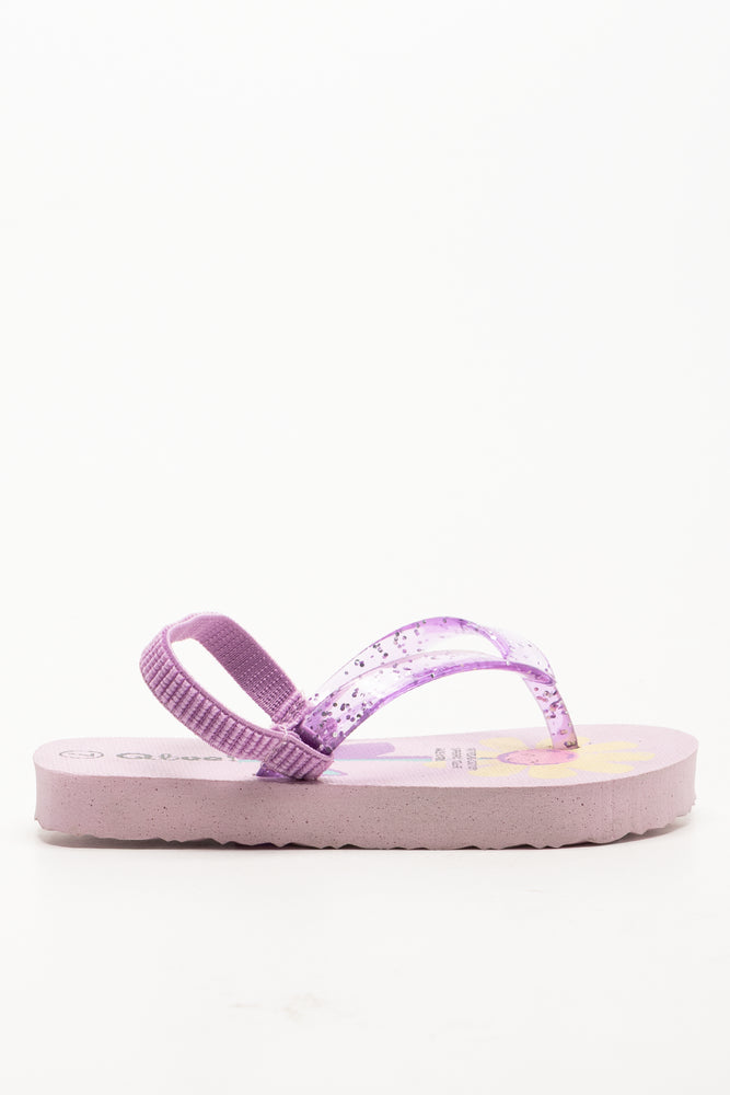 Daisy flip flop coral