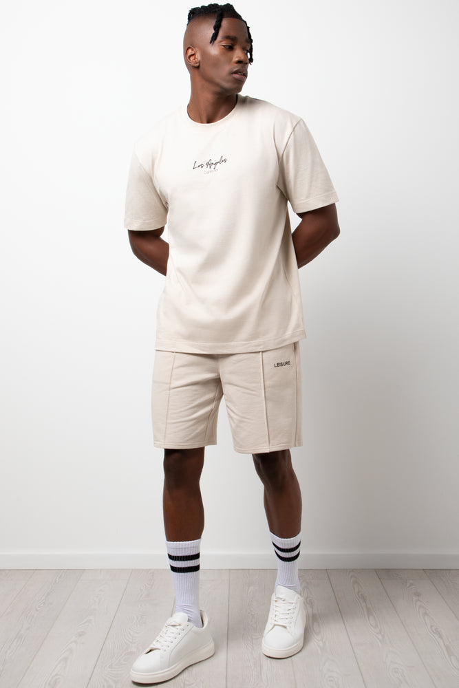 Fleece Shorts Natural