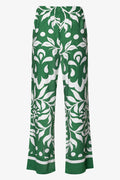 Tropical Print Pants Green (1)