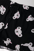 Time To Chill Shorts Pyjama Set Pink And Black (2)