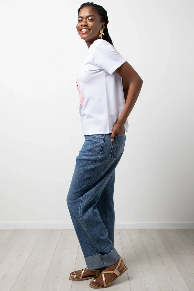 Crew Neck Short Sleeve T-Shirt White