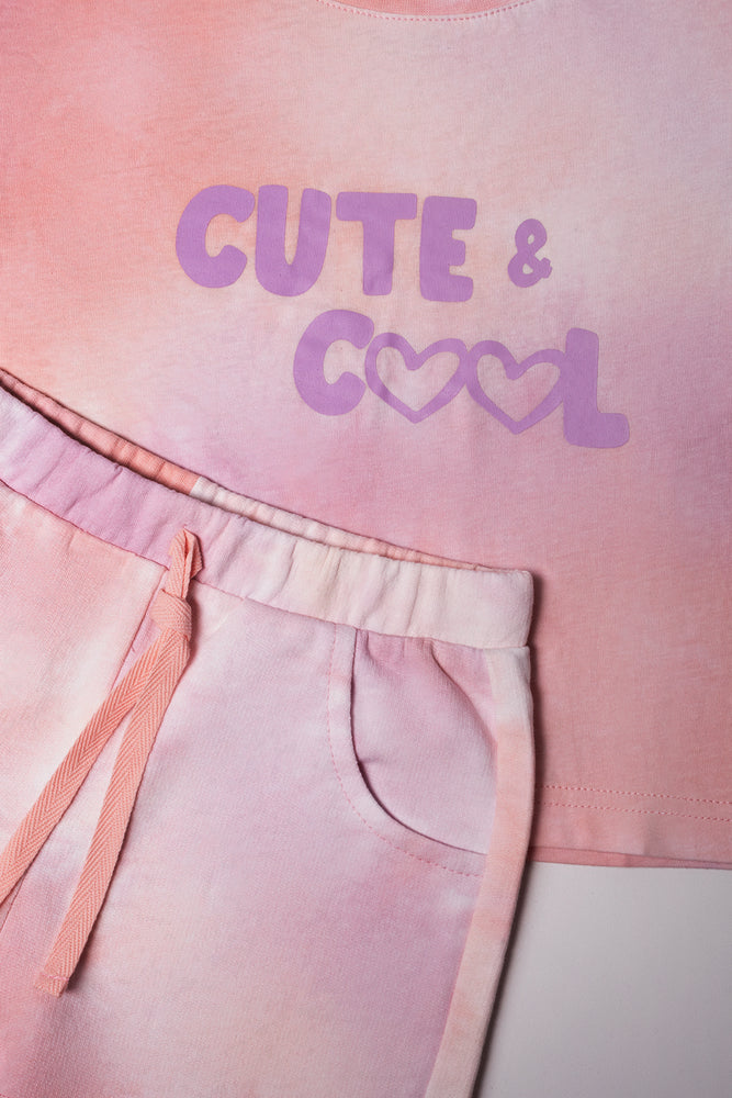 Tie Dye Set Pink & Purple