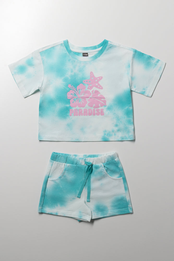 Tie Dye Set Blue & White