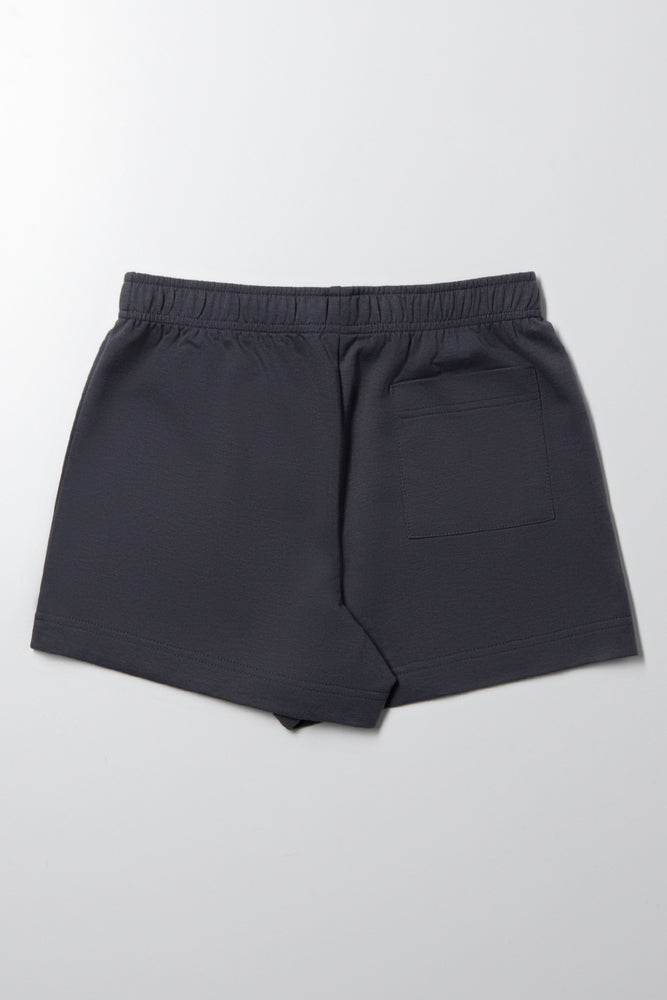 Knit Shorts Grey (2)