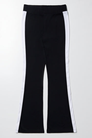 Leggings With Side Tape Black