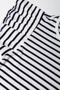 Rib Top With Frill Black And White (1)