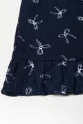 Peplum Knit Set Navy (1)