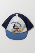 Mickey Mouse Soft Peak Cap Navy And White