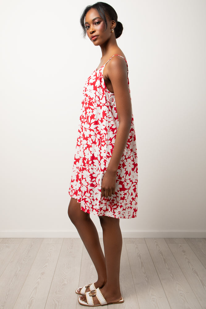 Strappy Dress Red