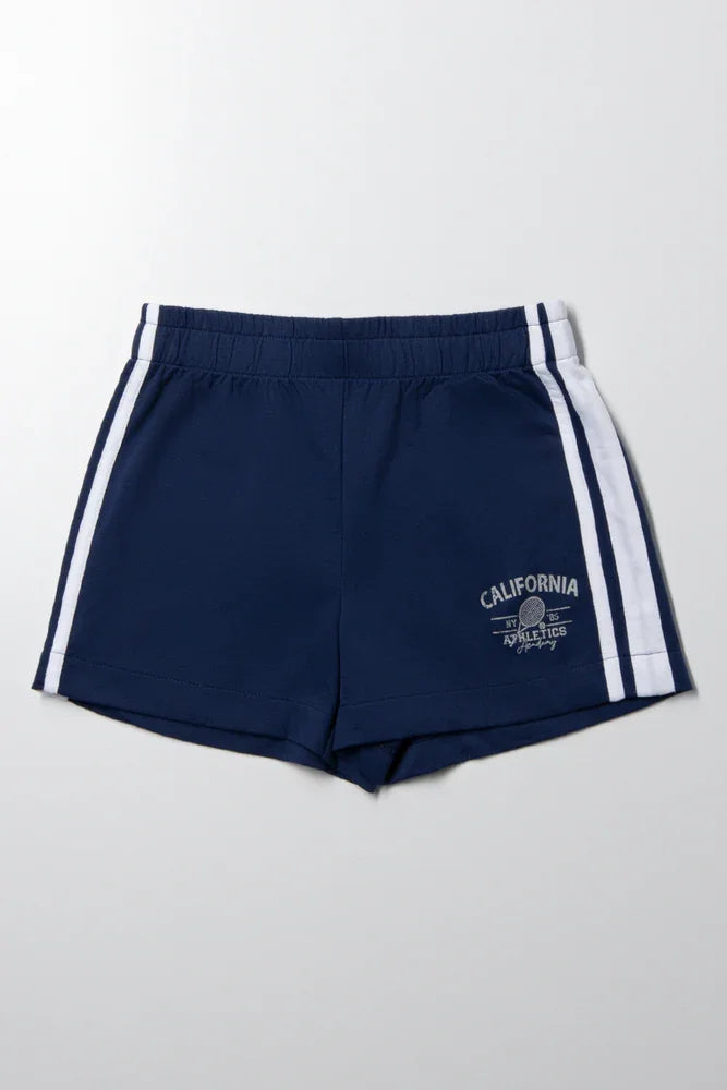 Knit Shorts Navy