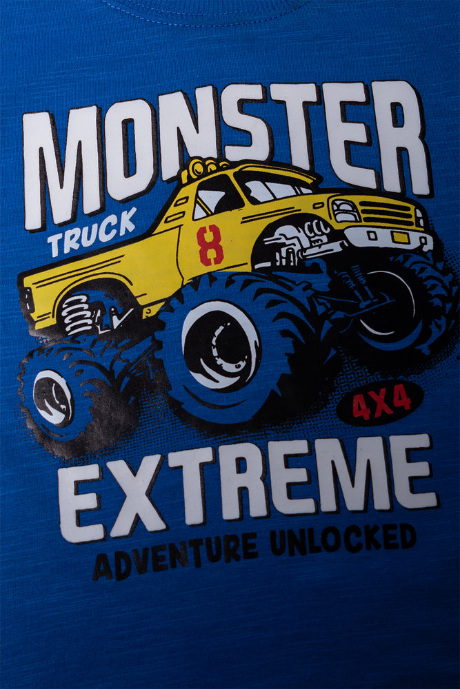 Monster Truck T-Shirt Blue